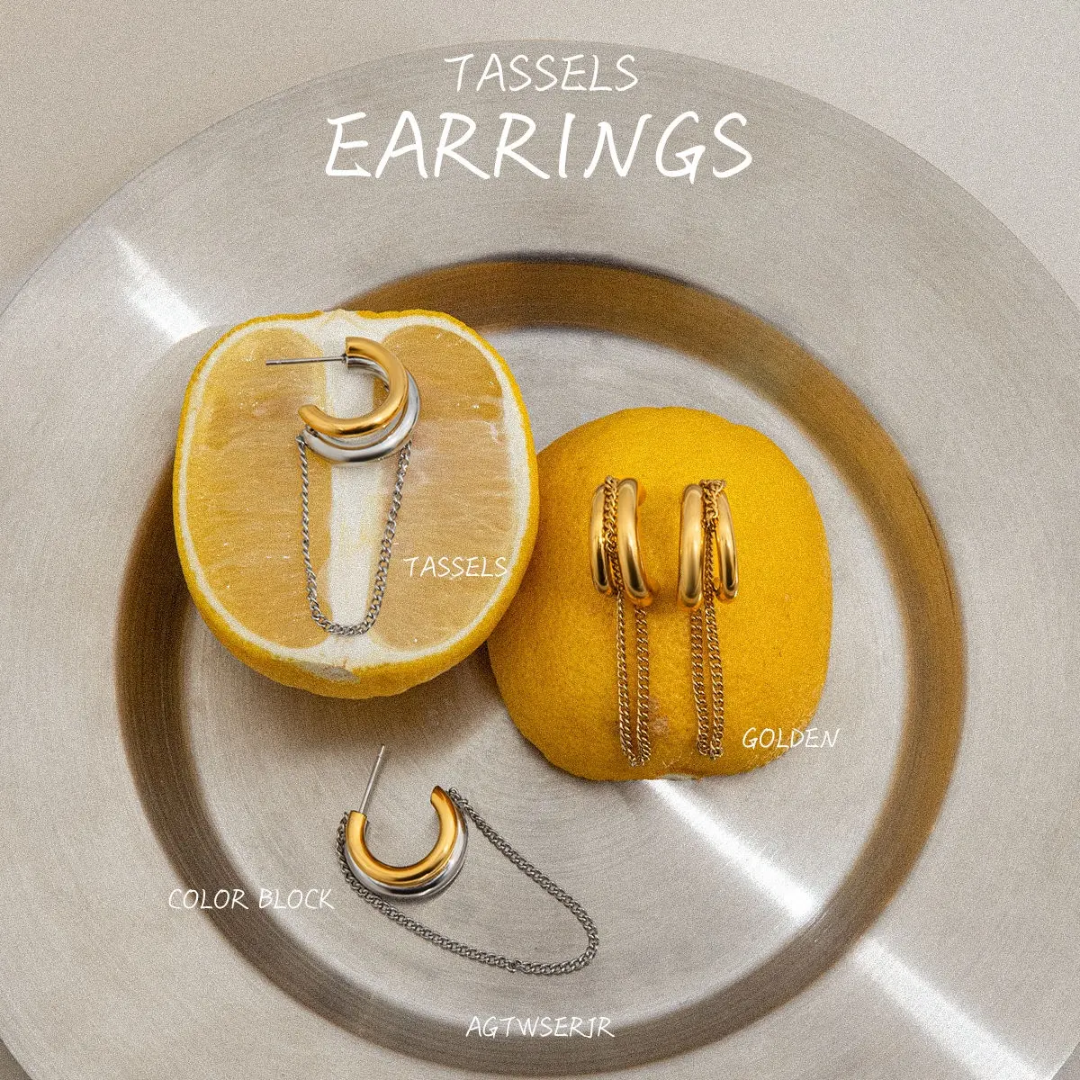 Wesley Long Chain Earrings