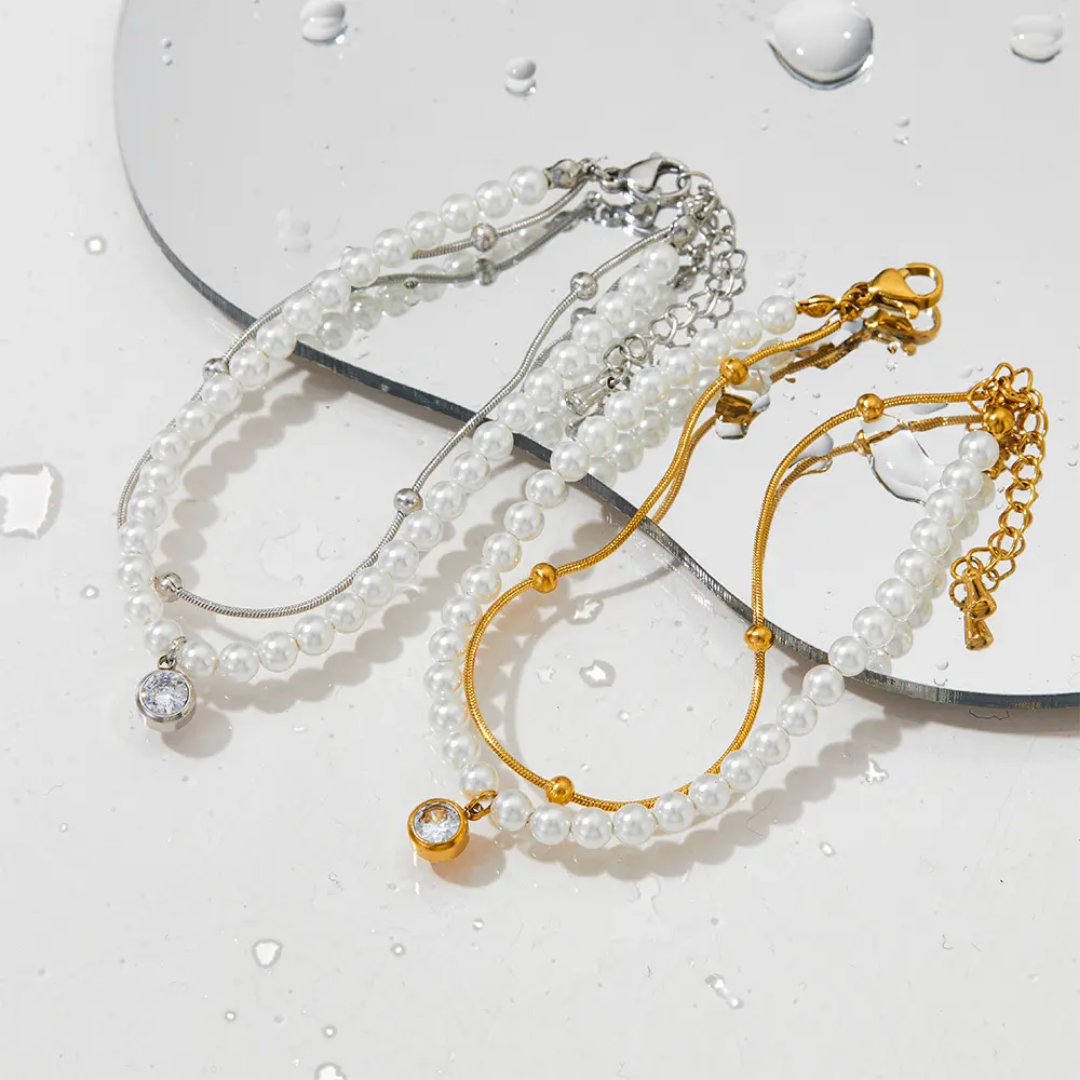 Dutil Pearl Layered Bracelet✨