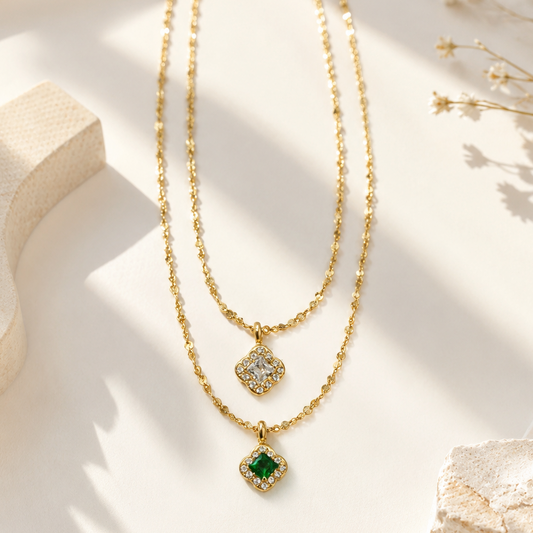 Evily Dainty Diamond Necklaces