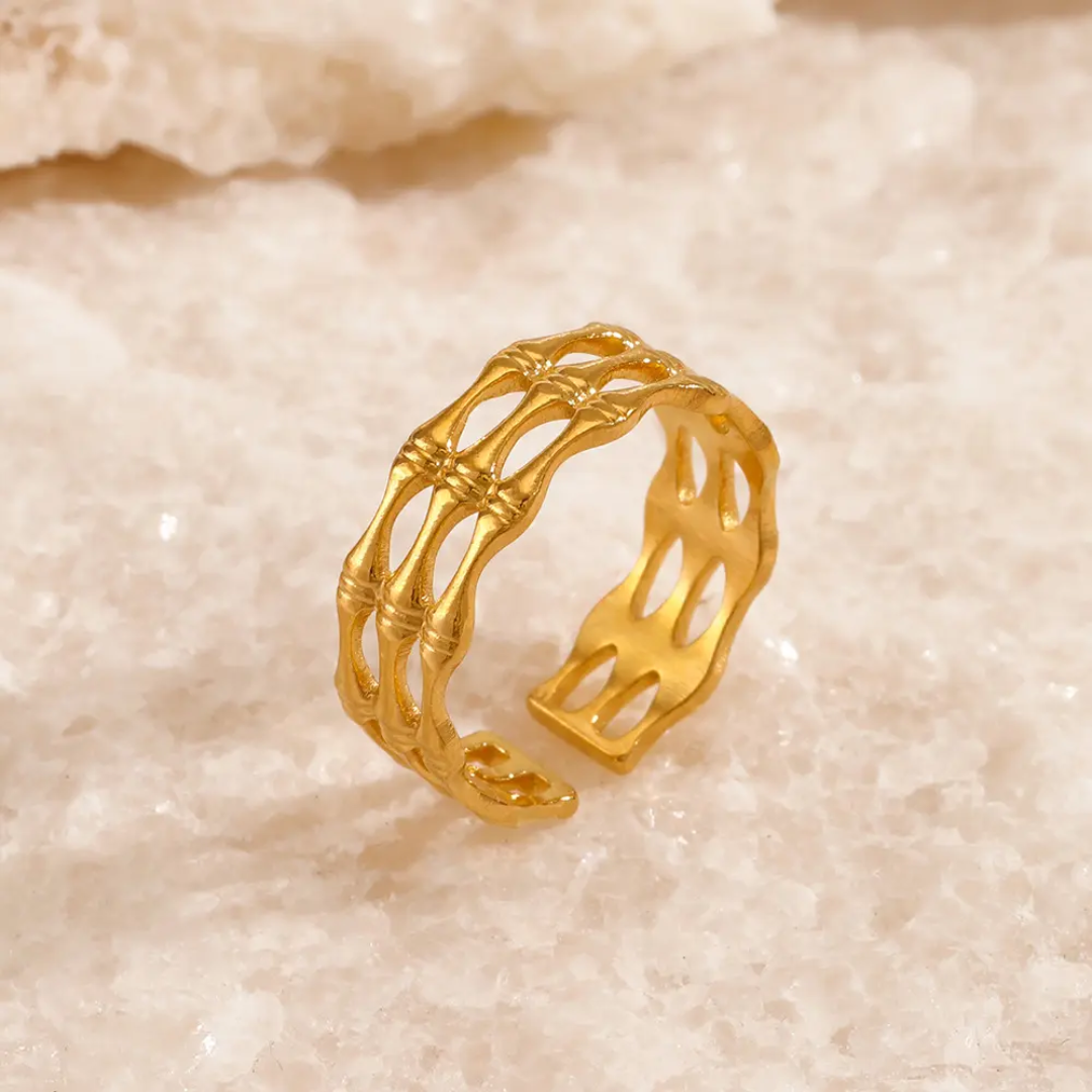 Lavish Layered Gold Ring