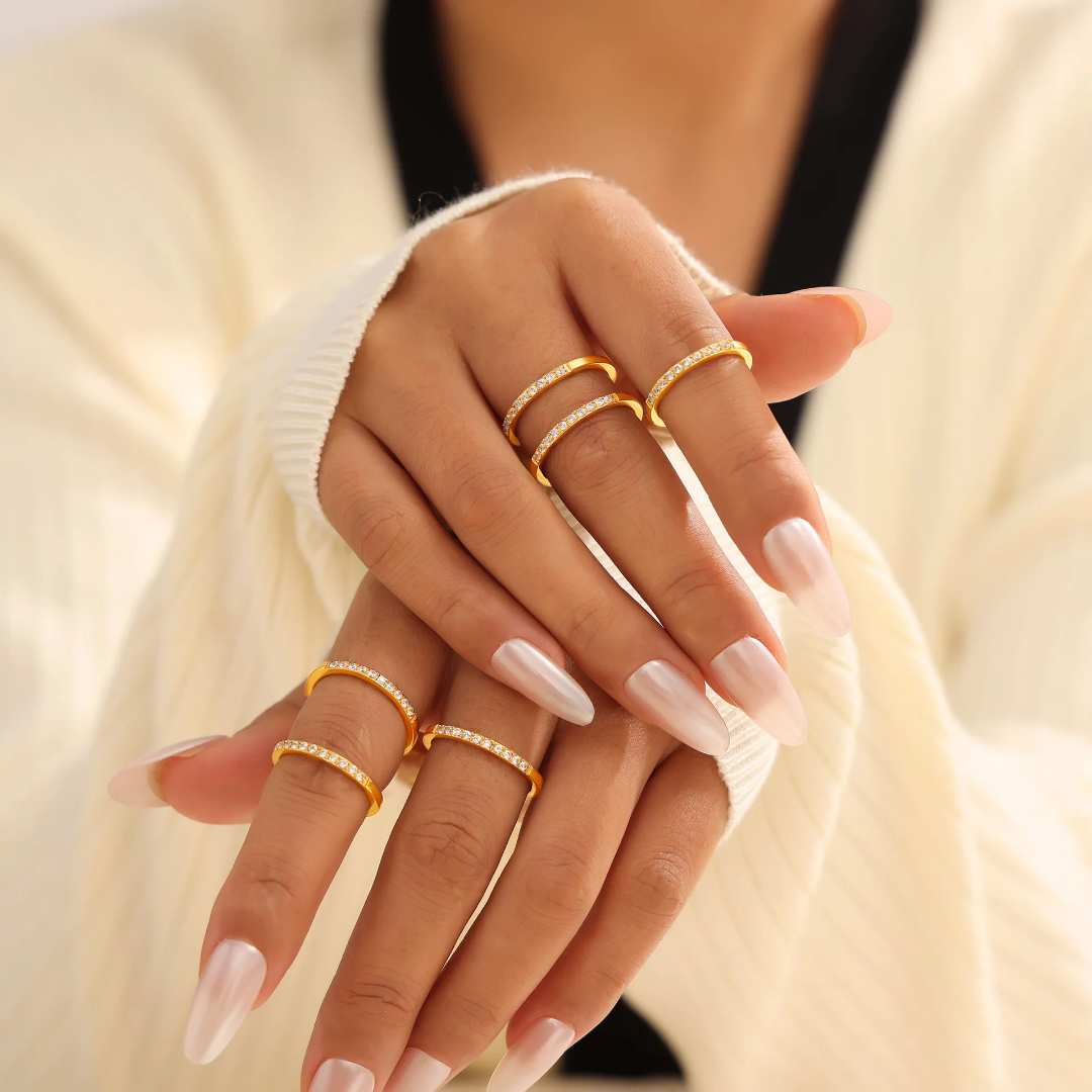 Sufiana Sleek Diamond Band Ring