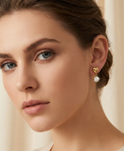 Belio Mini Heart Diamond Earrings