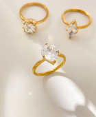 Kaylio Drop Solitaire Ring