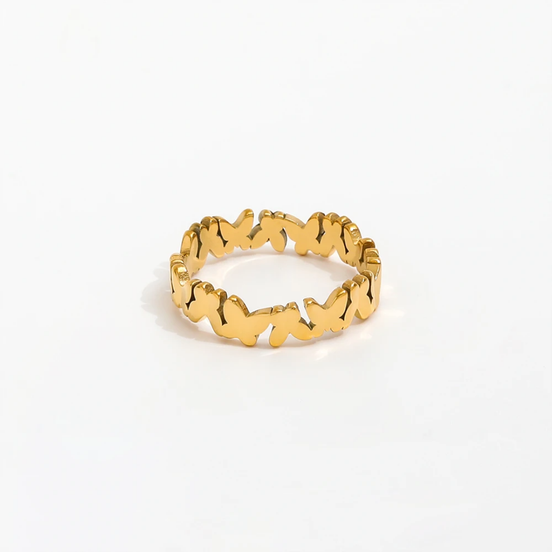 Queen Butterfly Gold Ring