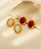 Bloody Red Statement Earrings