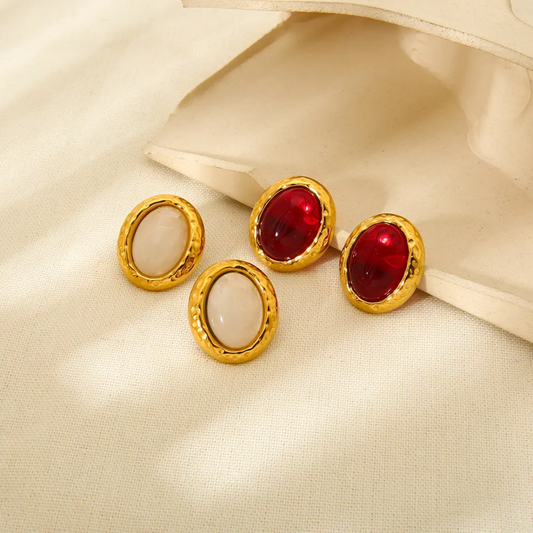 Bloody Red Statement Earrings