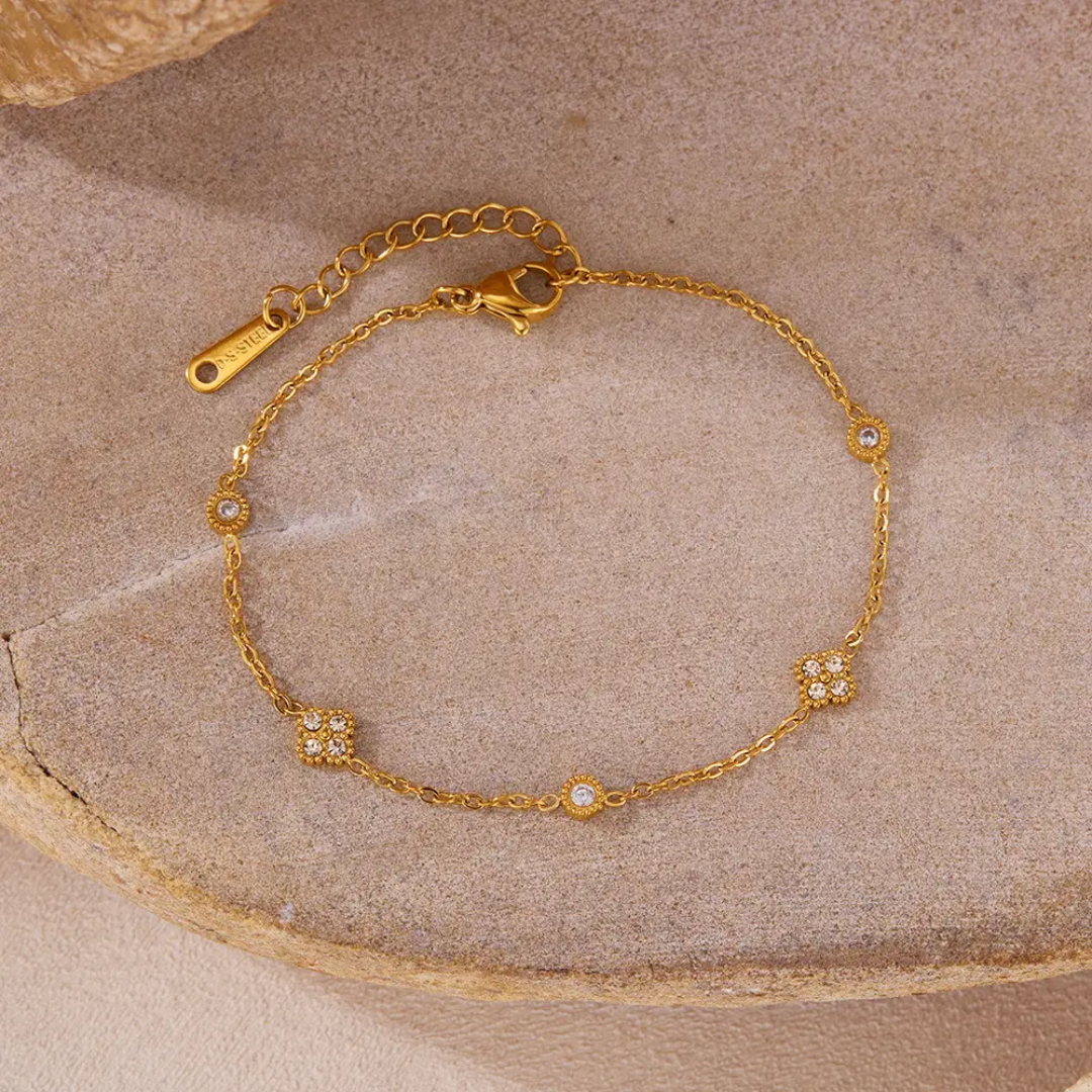 Havana Mini Clover Bracelet