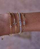 Glow Diamond Cross Bracelet