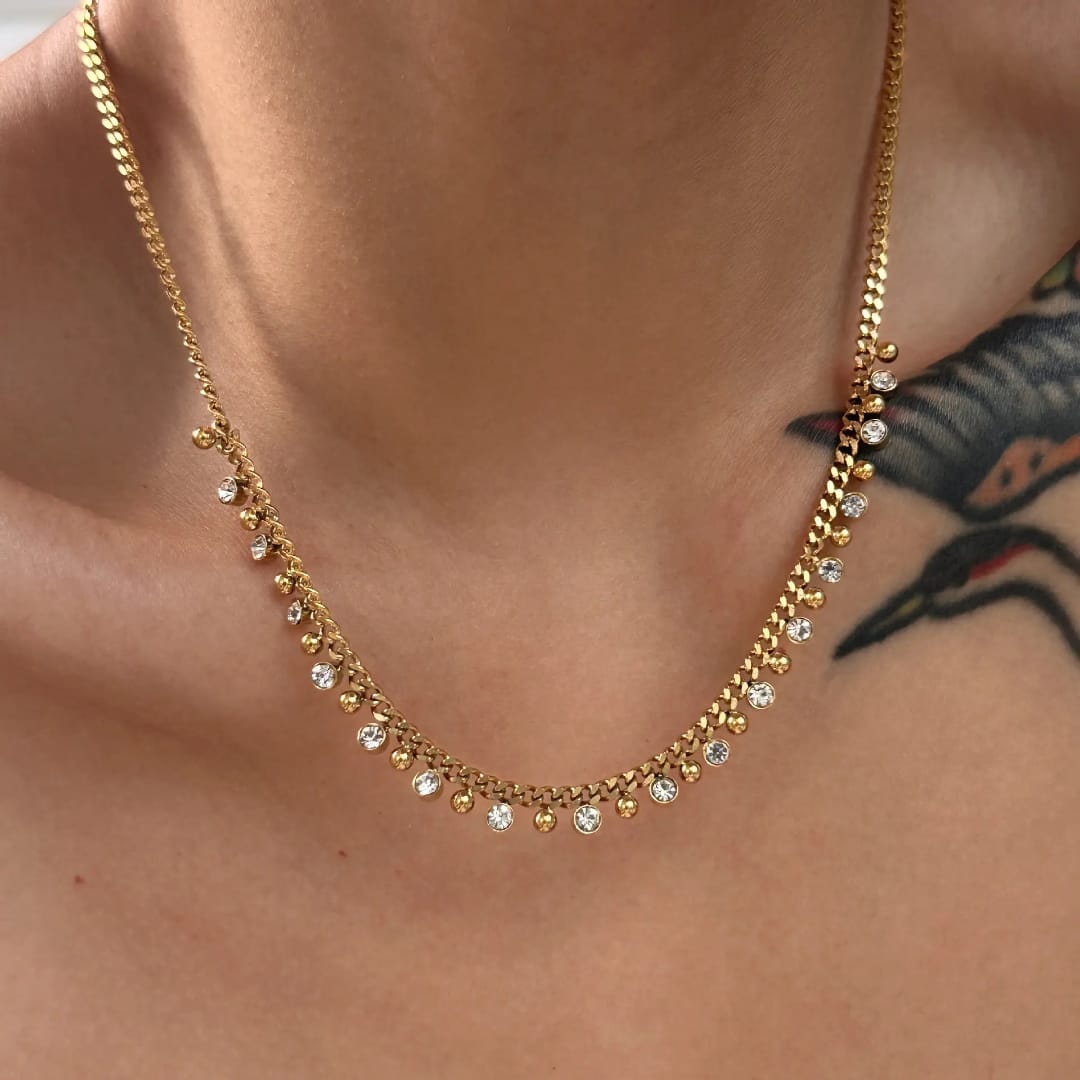Vihana White Droplets Necklace✨
