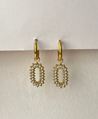 Tara Diamond Gold Huggies