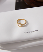Winey Heart Solitaire Ring