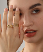 Linked Gold Ring