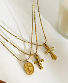 Goddess Cross Gold Necklaces✨