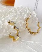 Ziggi Viga Stone Hoops