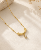 Hanging Diamond Swing Necklace