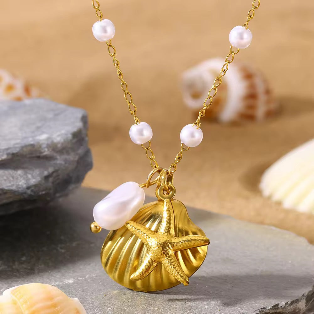 Pixel Shell Beachy Bracelet