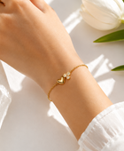 Segue Double Heart Diamond Bracelet