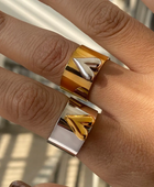 Aula Heart Bold Rings