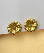 Juliet Flower Gold Studs