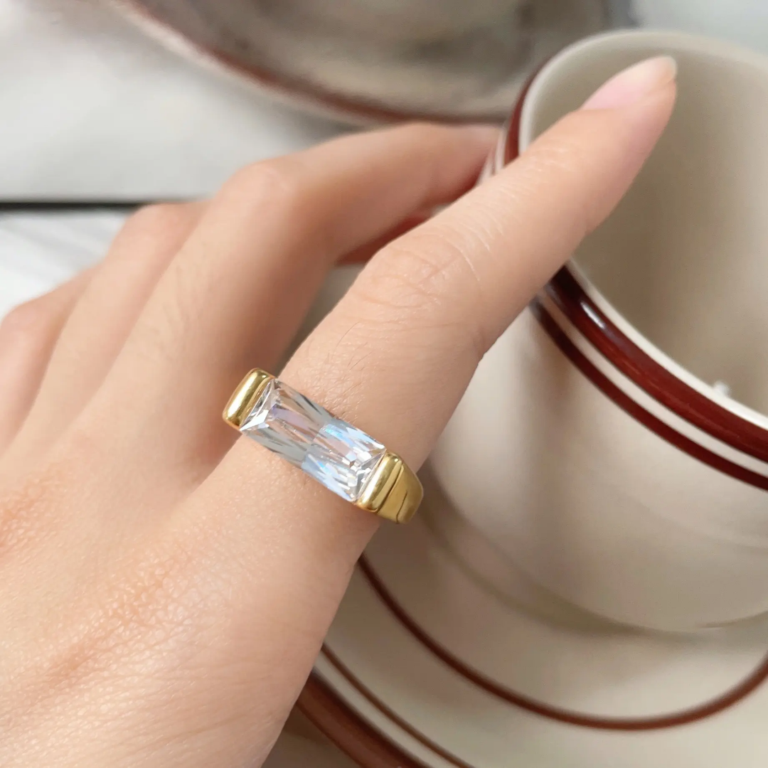 Statin Big Diamond Ring✨