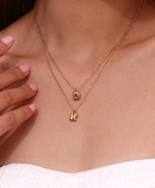 Bubble Mini Initial Letter Necklaces