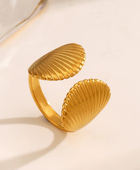 Double Shell Gold Ring