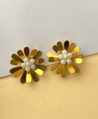 Averi Pearl Flower Earrings