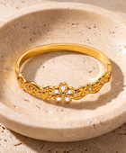 Daisy Flower Gold Cuff