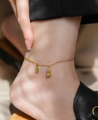 Wish Bottle Gold Anklet✨