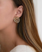Evolvi Diamond Round Earrings