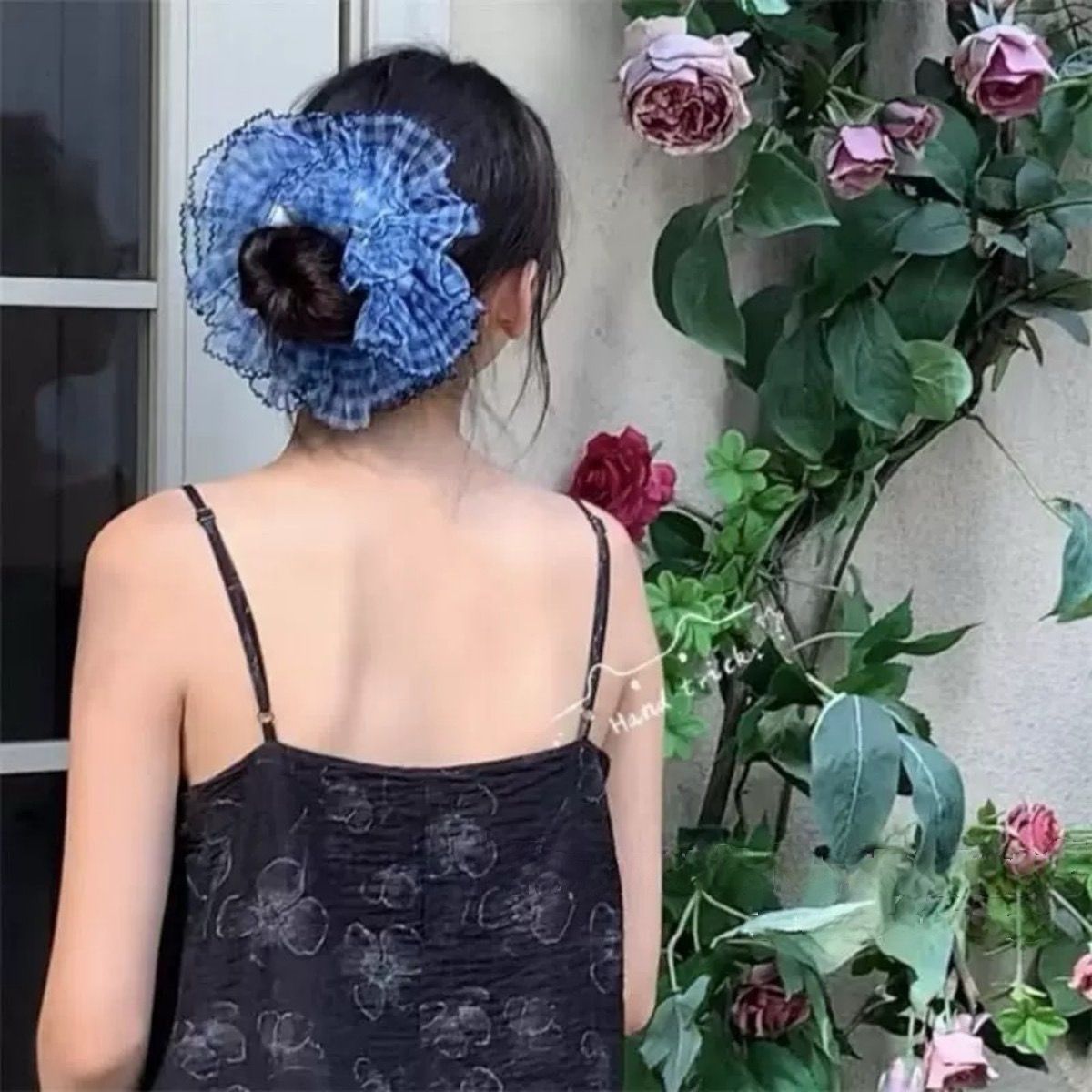 Blossom Black Scrunchies