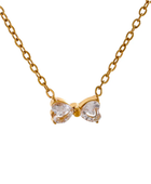 Pinkie Bow Diamond Necklace