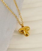 Bubble Mini Initial Letter Necklaces