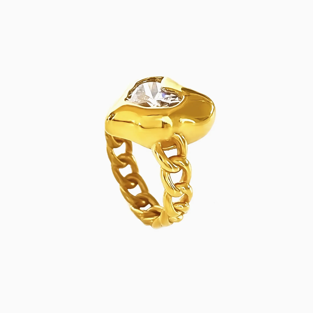 Claire Big Heart Diamond Ring✨