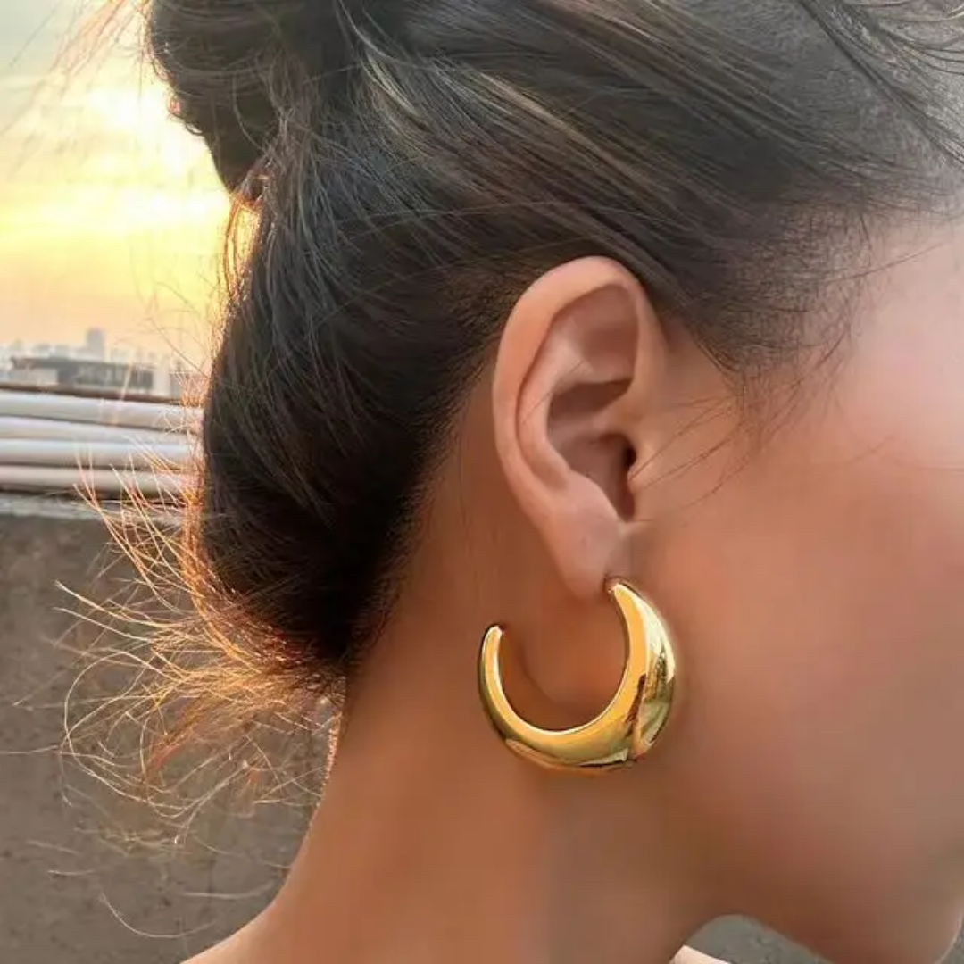 Half Moon Bold Hoops✨
