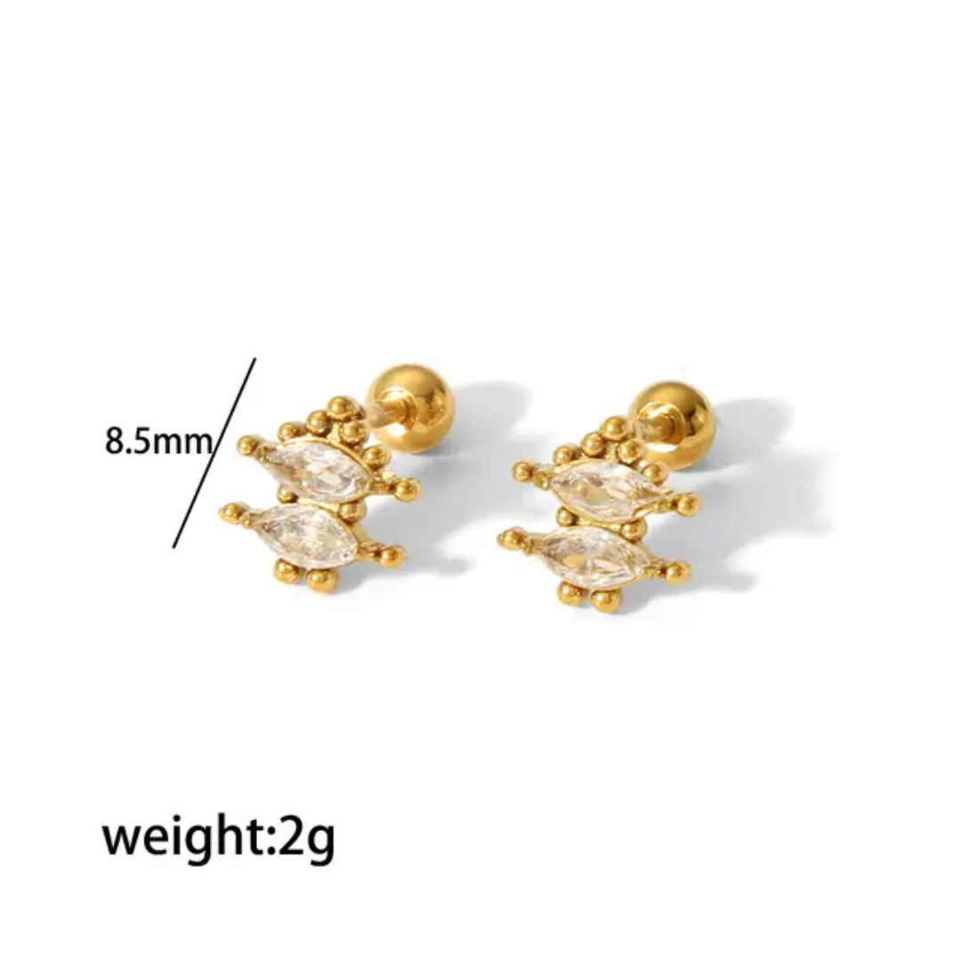 Piercing Minimal Gold Studs✨