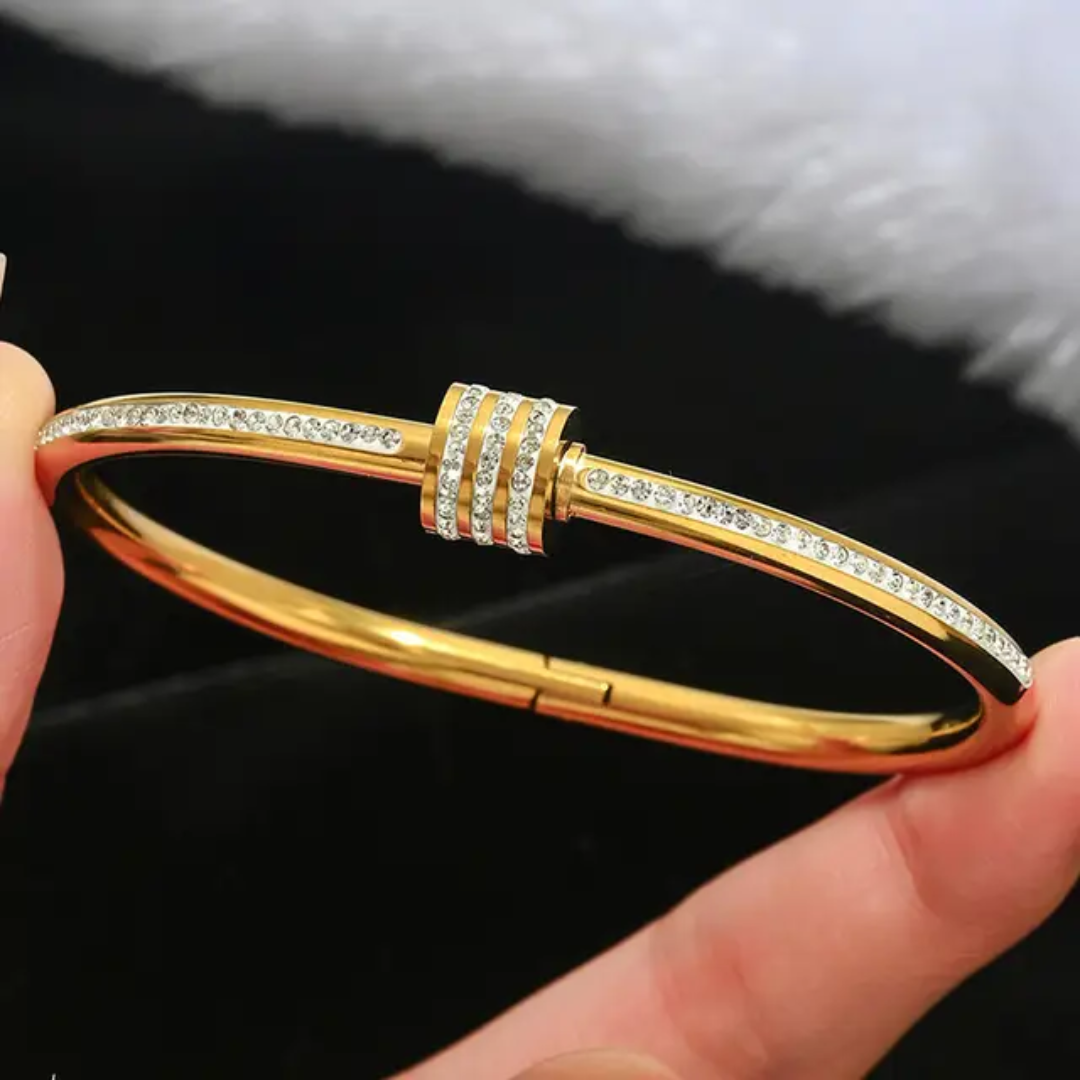 Roller Diamond Gold Cuff