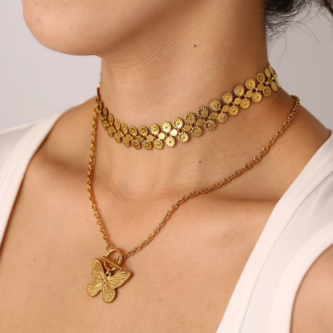 Picasso Coins Gold Choker❤️