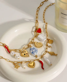 Chilli Cake Heart Charm Necklace✨