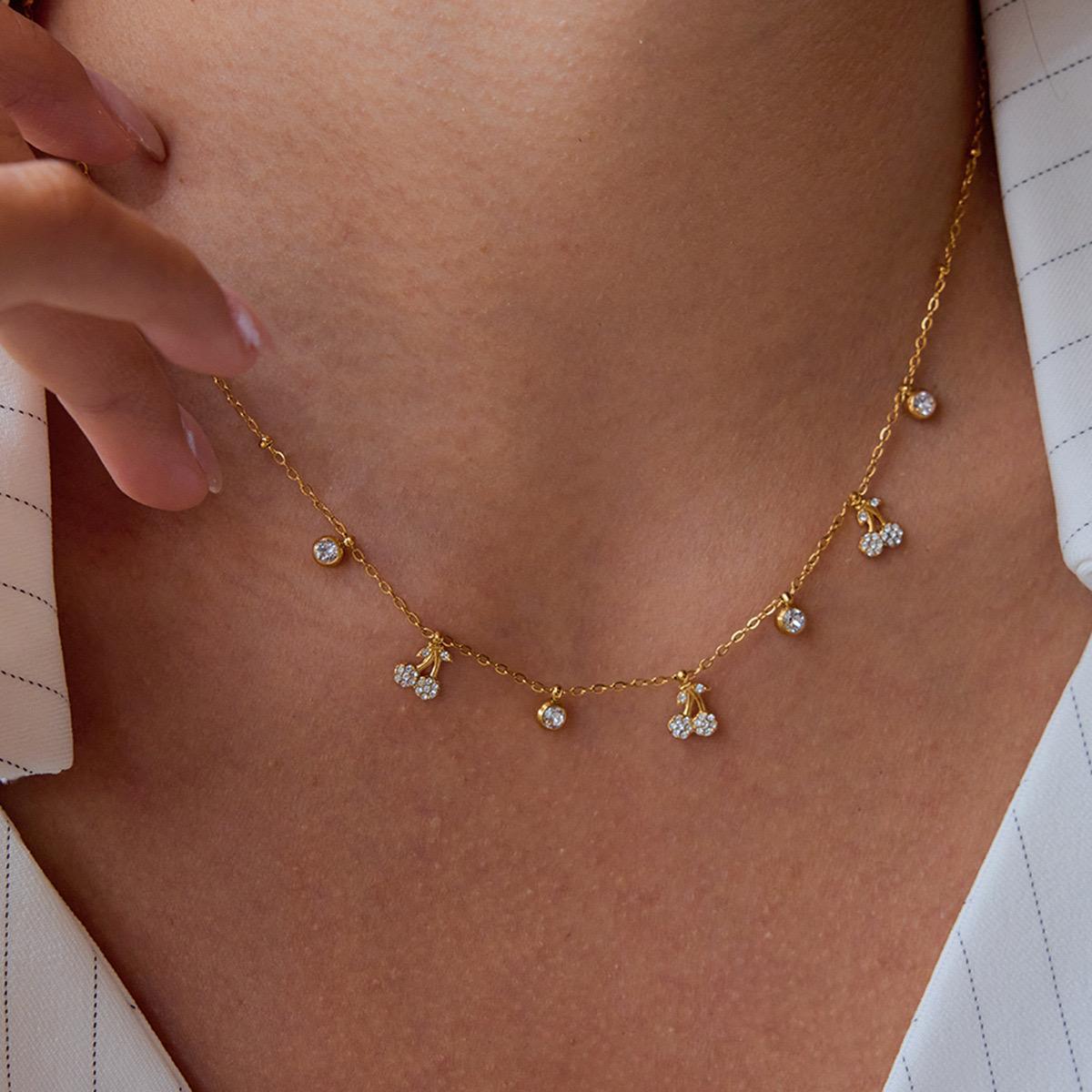 Kemio Cherry Gold Charm Necklace