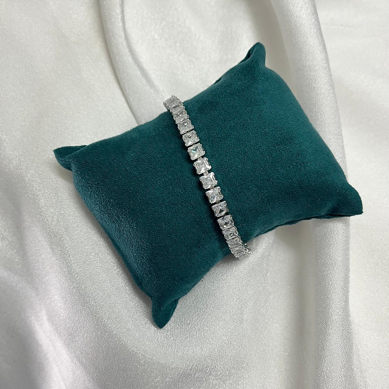 Claro Square Tennis Bracelets