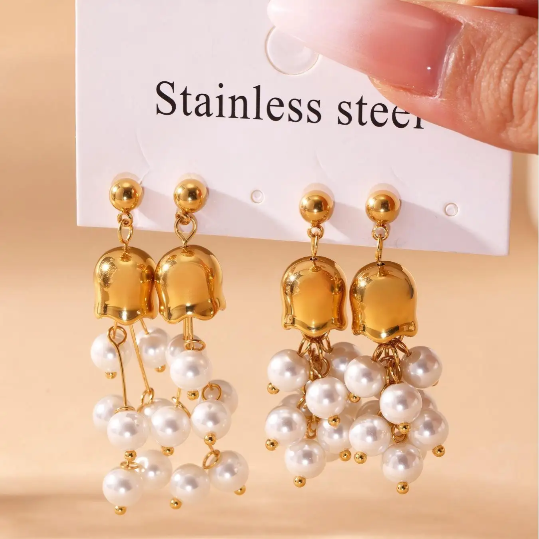 Growing  Pearl Jhumar Earrings