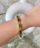 Rihu Green Stone Cuff✨