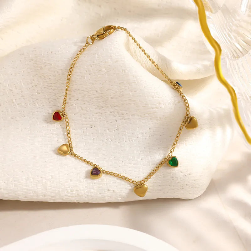 Lecia Heart Charm Bracelet