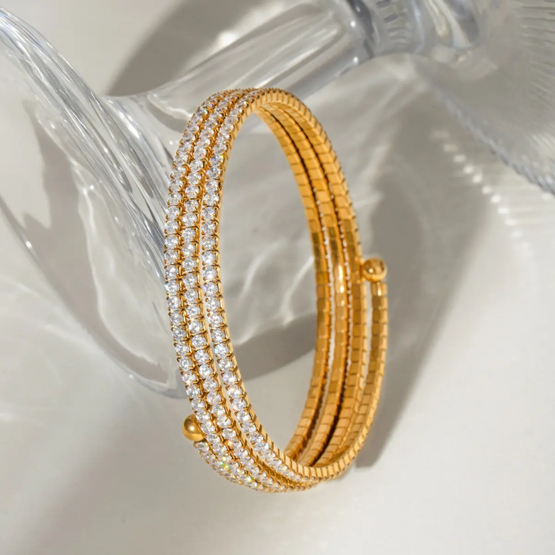 Glibi 4 Layered Diamond Cuff✨