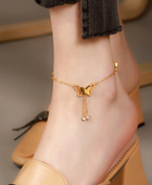 Olivia Butterfly Gold Anklet