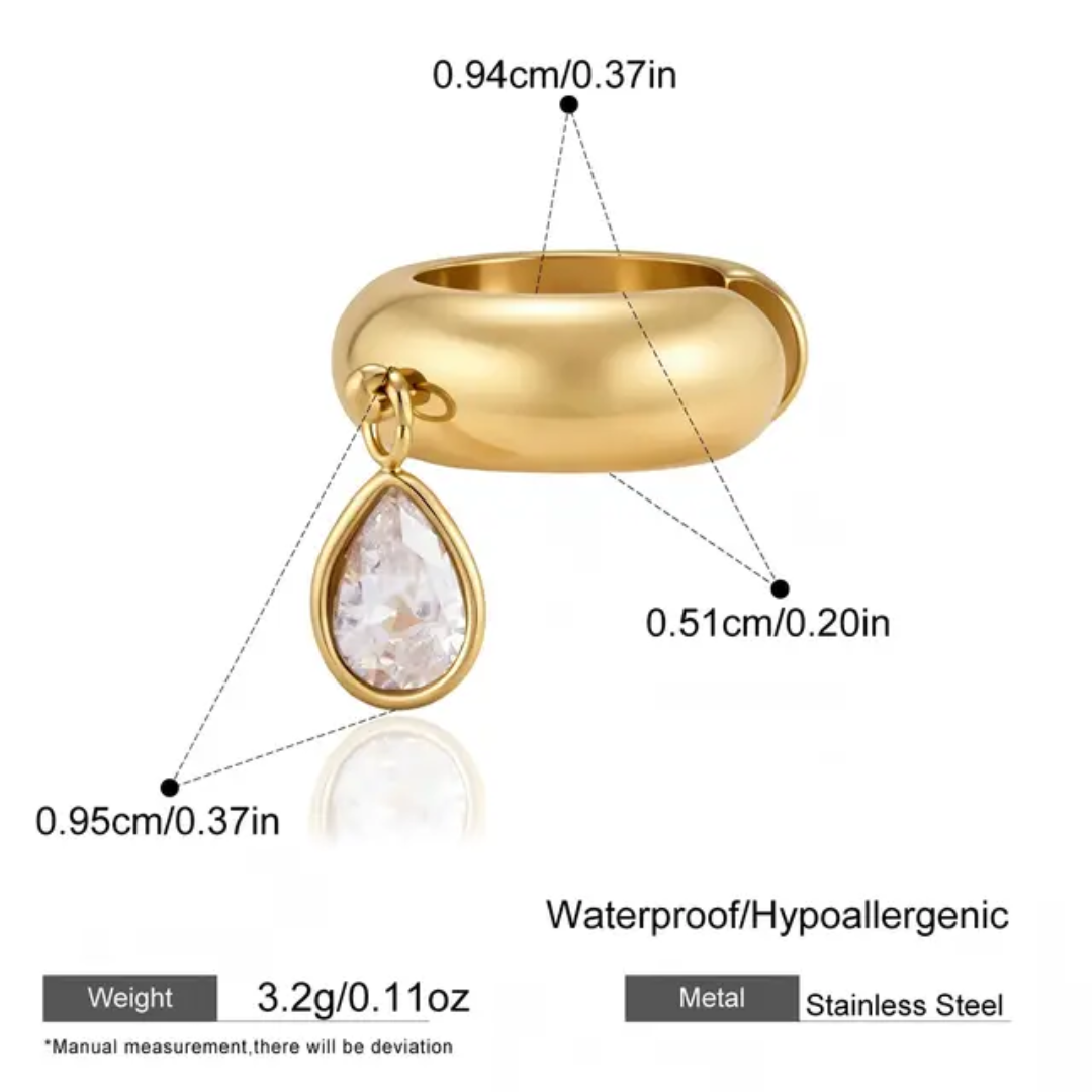 Veronica Hanging Diamond Earcuffs (SINGLE)✨