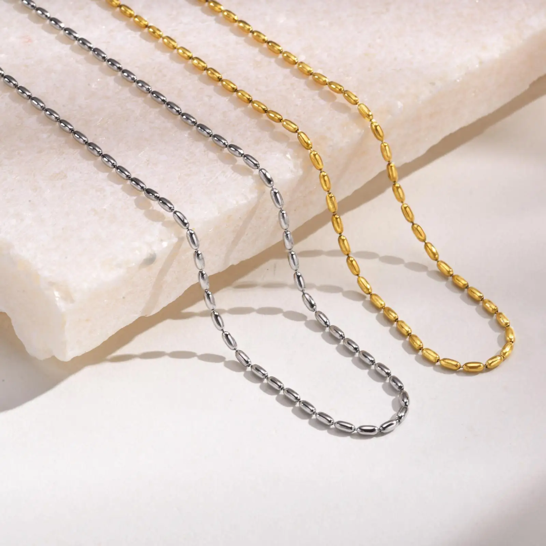 Bris Beaded Thin Chain