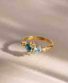 Aqua Princess Diamond Ring