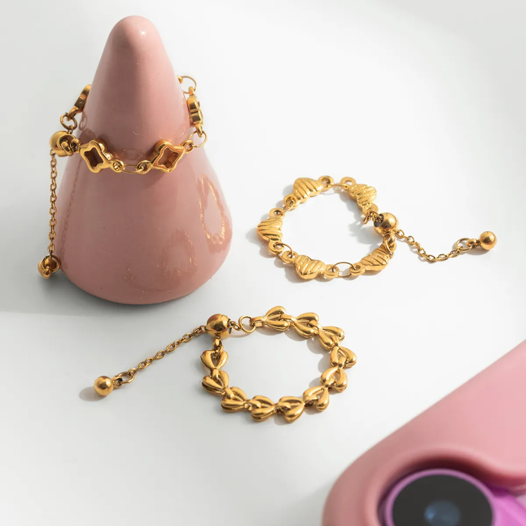 Jibi Heart Dainty Rings